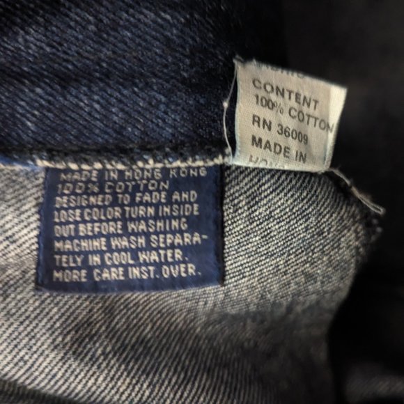 Calvin Klein Men's Blue Jean Trucker Jacket -- M - Picture 4 of 4